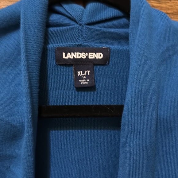 Lands end Women’s Blue and White Ombré cardigan size XL Tall - Picture 3 of 4